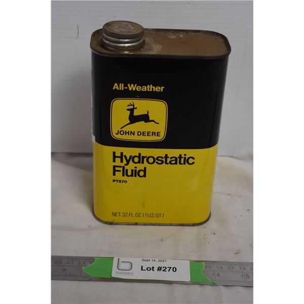 John Deere Hydrostatic Fluid (Full tin)