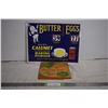 Image 1 : Butter Eggs tin sign + practice putt