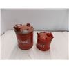 Image 1 : two tin gas cans