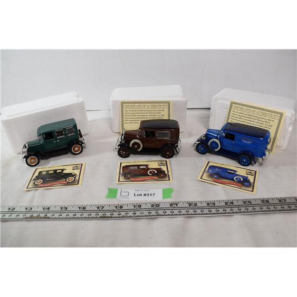(3 X THE MONEY) 1926 Model T Ford Sedan, 1931 Model A Deluxe Delivery Van, 1931 Model A Deluxe Tudor