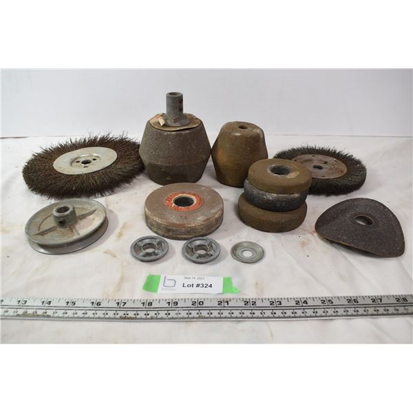 Grinding stones, brushes, and accessories