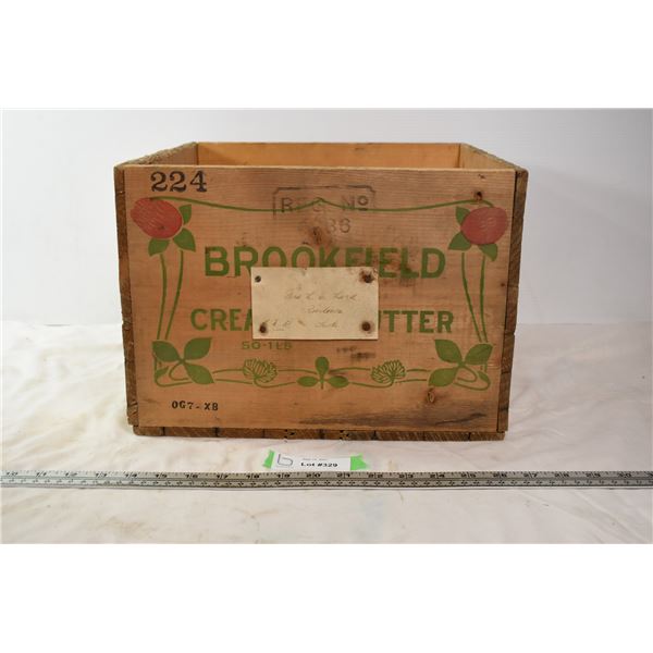 14" x 14" Brookfield Apple box (wooden)