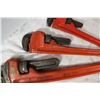 Image 2 : 6 Pipe wrench set. 3 are Ridged brand.
