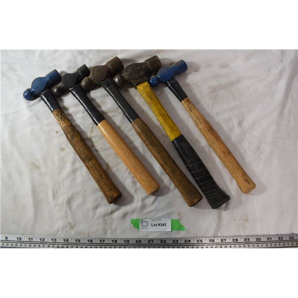 5 Ballpeen hammers