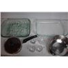 Image 2 : Ovenware baking dishes, crown royal drinking glass + 3 shotglasses