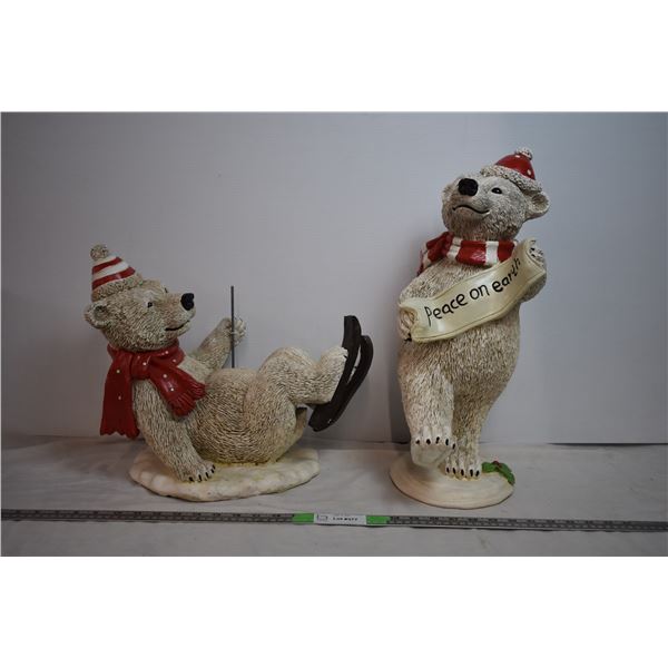 Winter Polar Bear - one 20" tall