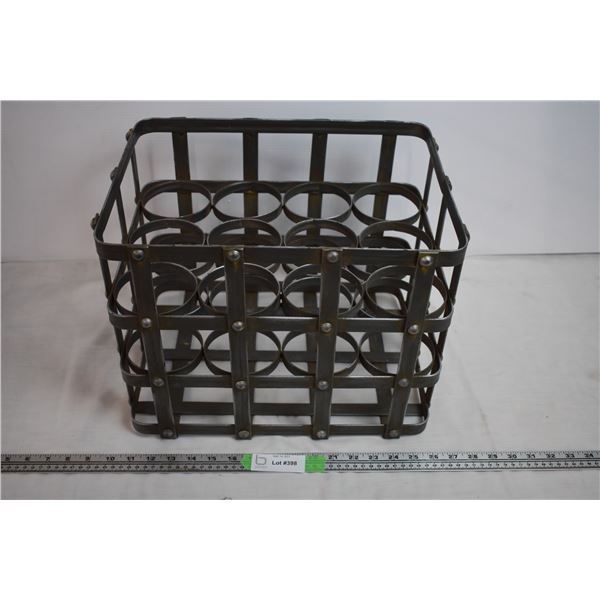 Vintage Metal Bottle Carrier