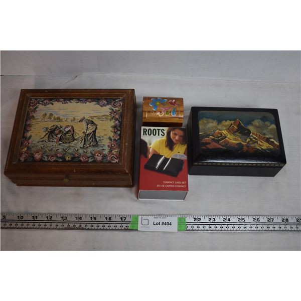 Jewellery Boxes with Roots Playing Cards