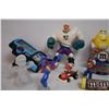 Image 2 : Misc small toys, mighty duck, m&m drummer, etc