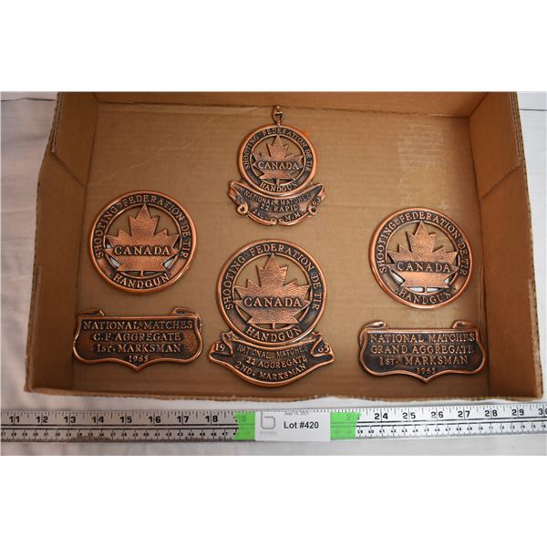 Shooting federation Handgun metal badges