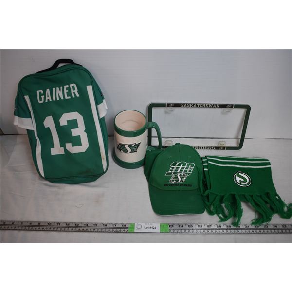 Saskatchewan Roughriders memorabilia items