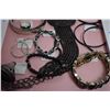 Image 3 : Jewellery lot - black stones various types