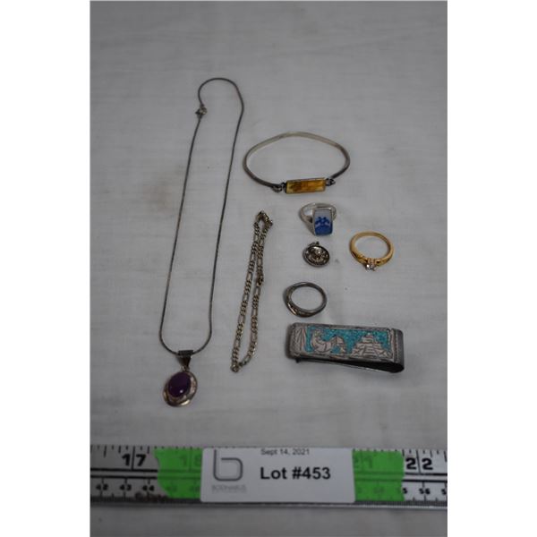 sterling jewellery - (marked .925) + misc ring