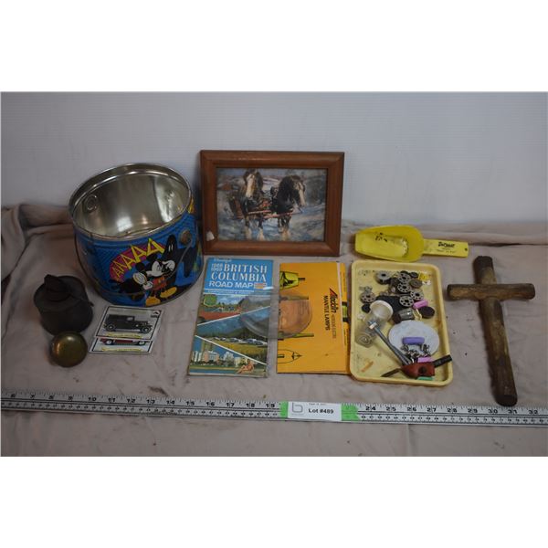 Mickey Mouse Tin + miscellaneous