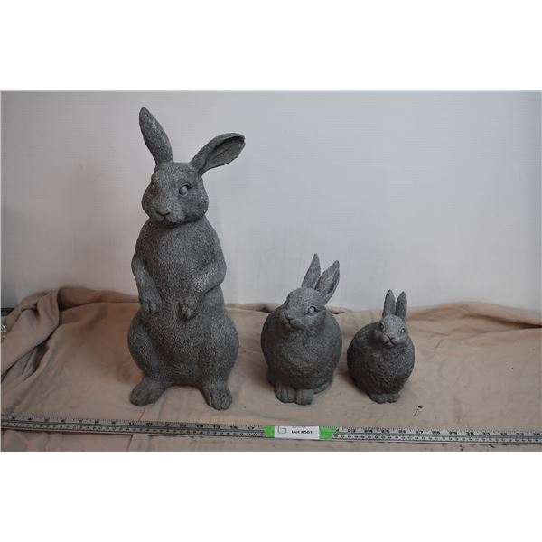 Garden Rabbits (3) outdoor Stone ornaments