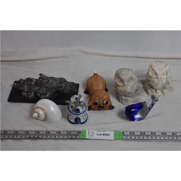 Miniature Stone + Glass animal figures