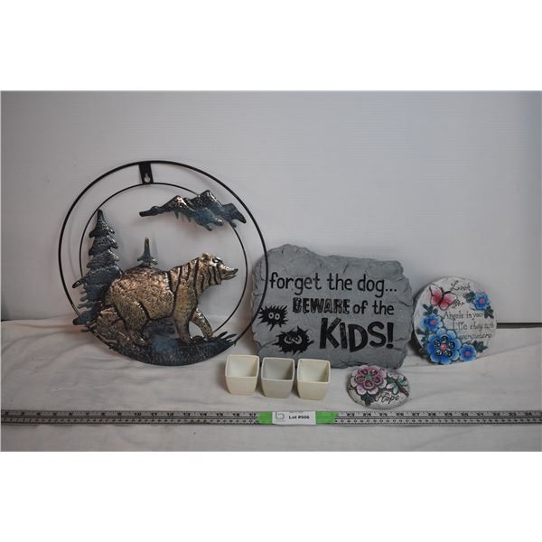 Garden related, dog ornament