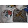 Image 2 : garden ornaments – stone pads (dragonfly ornaments glued otgether)