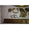 Image 3 : Brass items lot – plate with sailboats