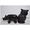 Image 4 : Miniatures + ceramic owl/rhino