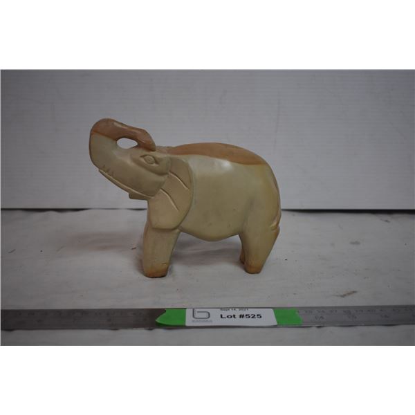 stone elephant statue 7” long