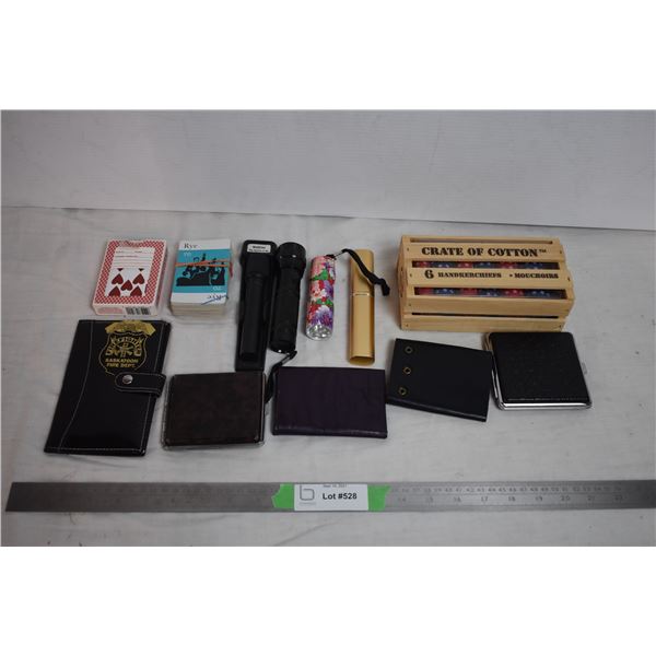 Cotton handkerchiefs  + wallet/trinkets