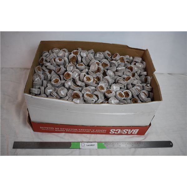 Jiffy planting seed pods (coconut fiber?) - large box
