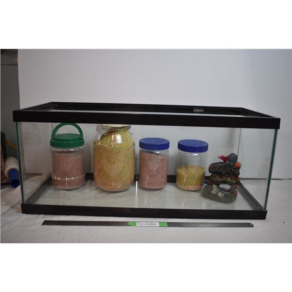 Glass Tank + aquarium supplies
