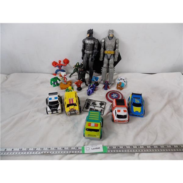 Superhero lot of toys - Two 12" batman figures