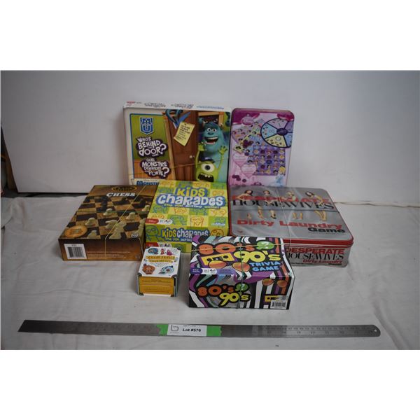 board games + desperate housewives trivia