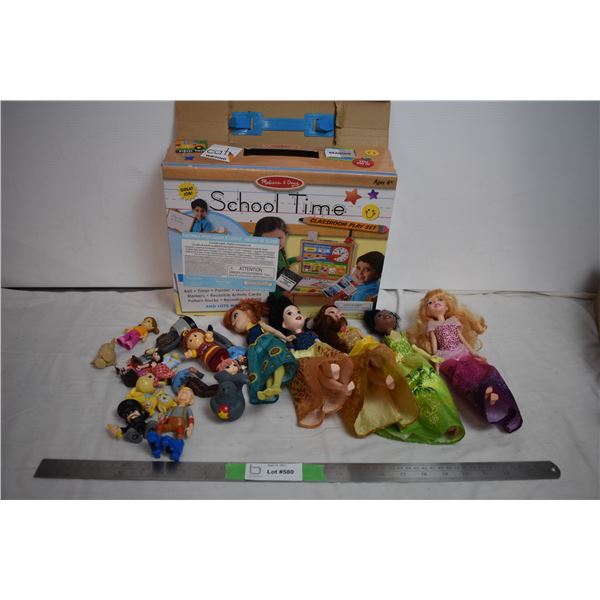 Disney Princesses + little people toys + school time game