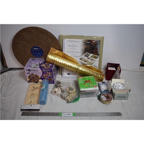 Crafting supples, avon, balancing board