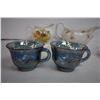 Image 3 : kitchenware, gravy boat, carnival glass cups, misc
