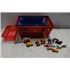 Image 1 : Storage Containers/baskets + Dinky cars (some tonka)