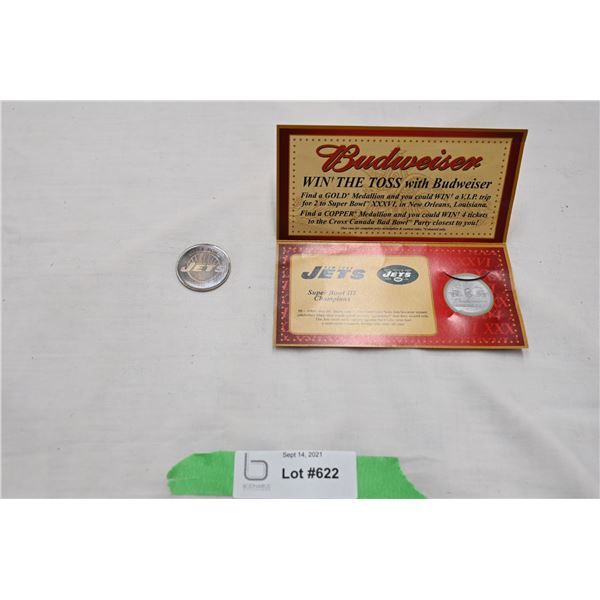 Budweiser - Superbowl Medallion - Jets
