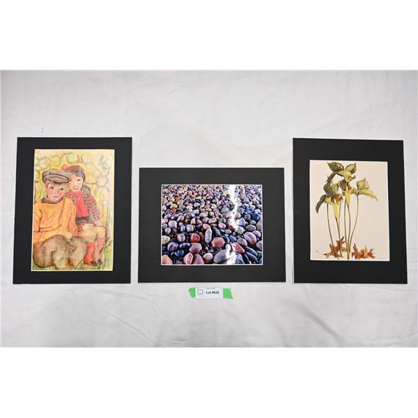 hand painting, print + picture of rocks