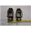 Image 1 : pair of small lightweight oil lamps