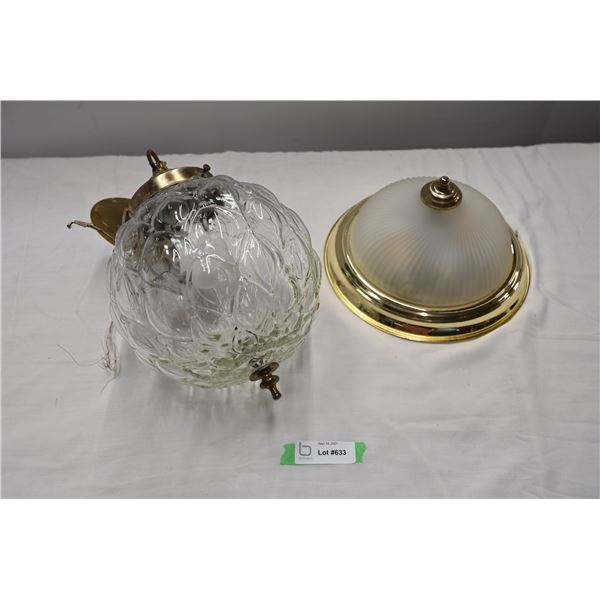 Vintage Retro Lamp + modern light fixture