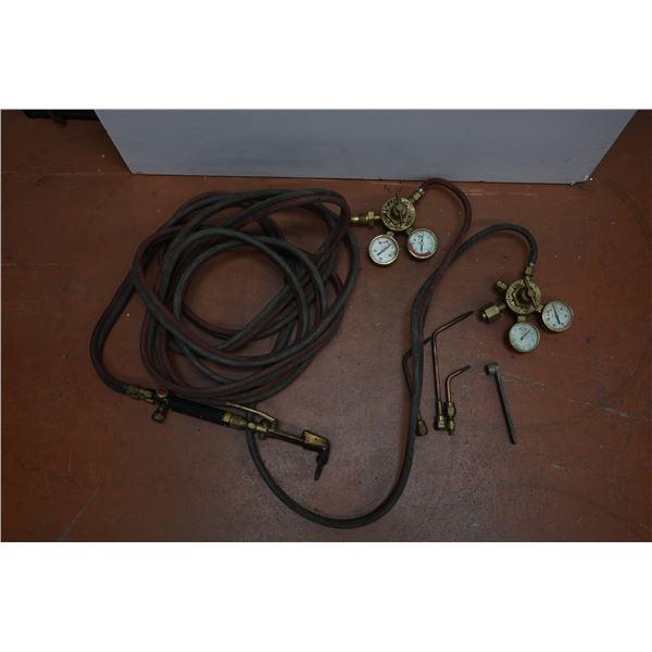 Brass Cutting Torch + Hose (oxy-acetylene?)
