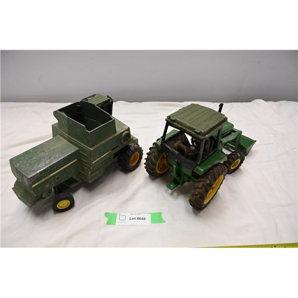 John Deere Tractor + Combine