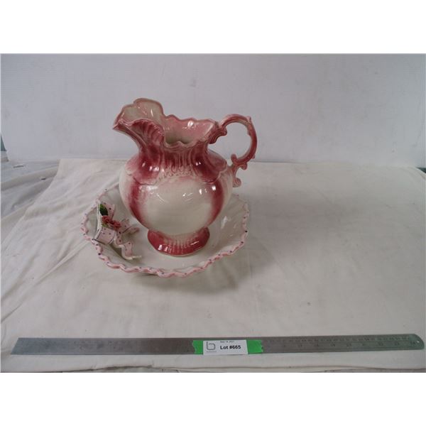 Ceramic Bowl and pitcher