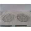 Image 1 : Clear glass serving trays(2)