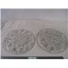 Image 4 : Clear glass serving trays(2)