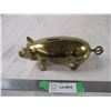 Image 1 : Brass pig coin bank