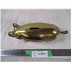 Image 2 : Brass pig coin bank