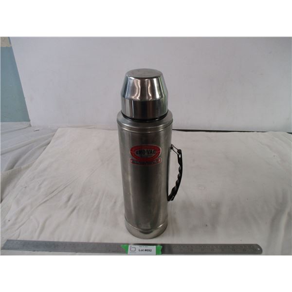 Uno vac unbreakable stainless steel thermos