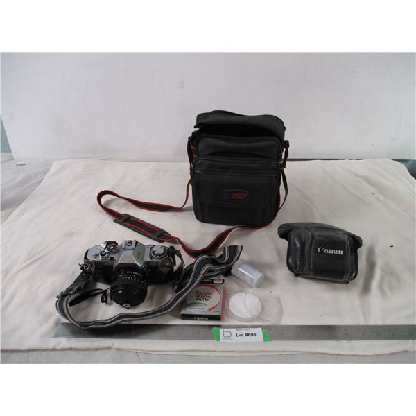 Cannon au-1 camera and case