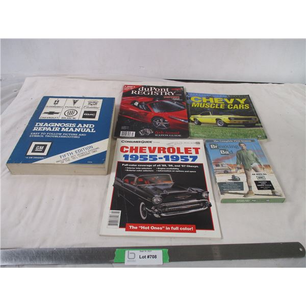GM repair manual, plus car books