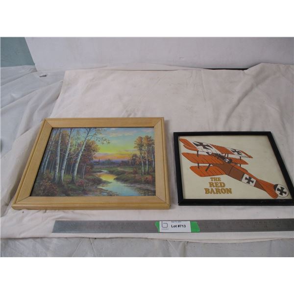 (2) pictures in frames