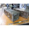 Image 4 : (2 X THE MONEY) Military ammo box metal (9 1/2" x 25 1/2" 1968,69)